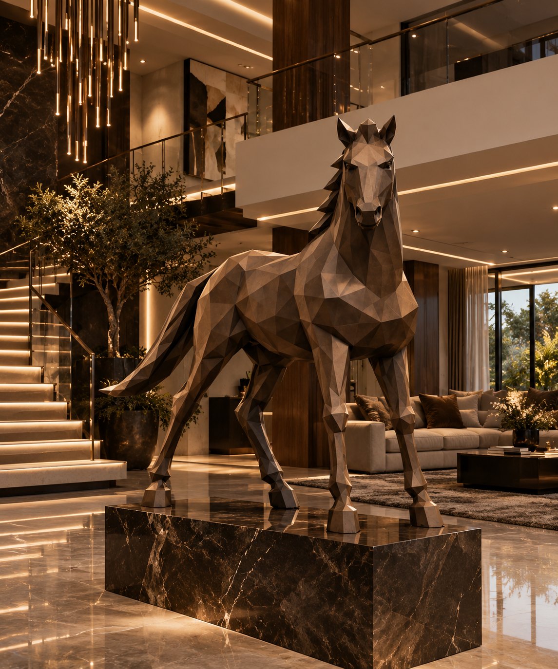 Caballo Monumental Poligonal