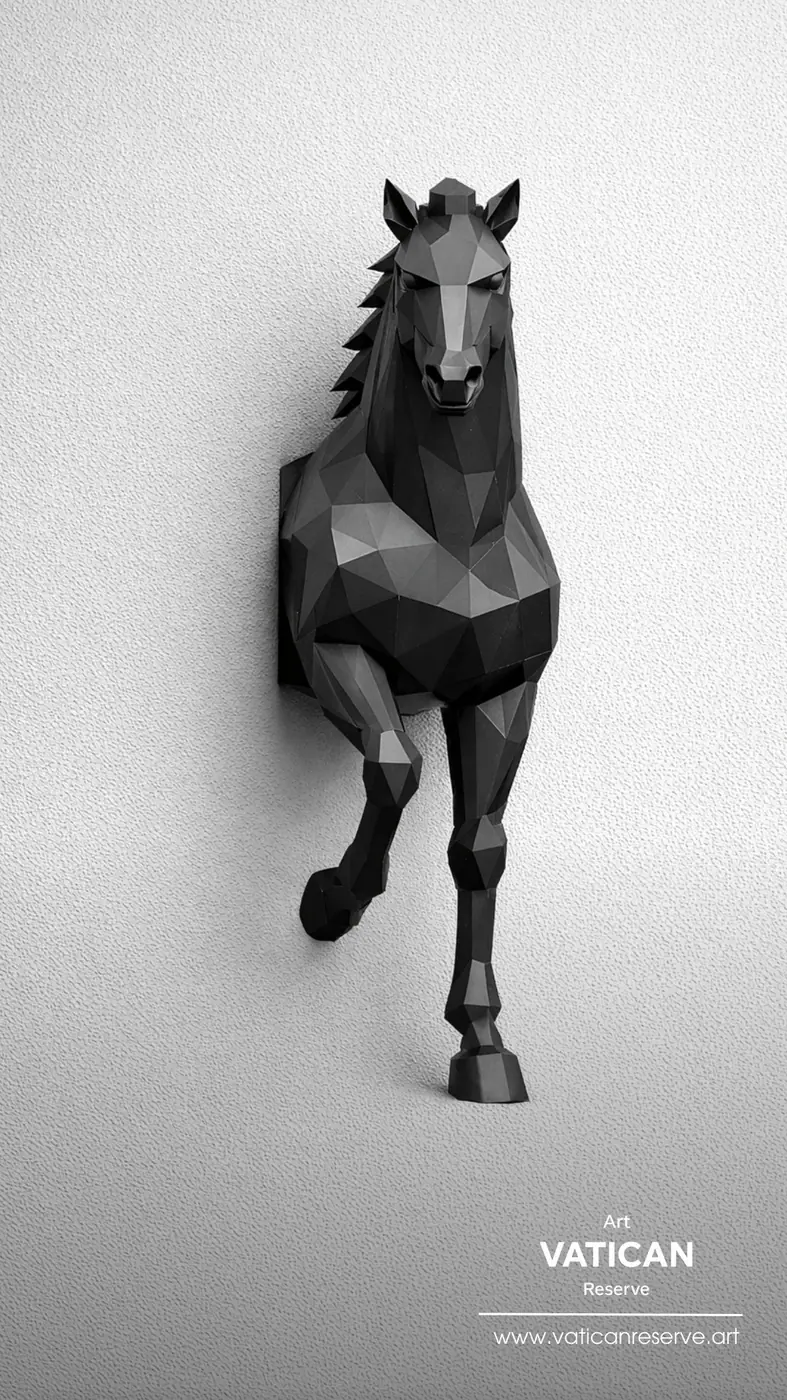Caballo Mural Poligonal, foto 4 de 5